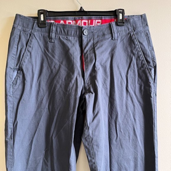 Under Armour Men's‎ Performance Chino Straight Pants 1261616 Size 38w x 30L Blue - Picture 2 of 9